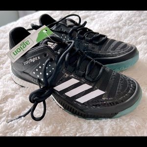 NEW Adidas Women's "Crazyflight X" Boost Black Volleyball Shoe #BA9269 $140